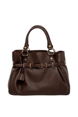 Women's bag, brown, calfskin