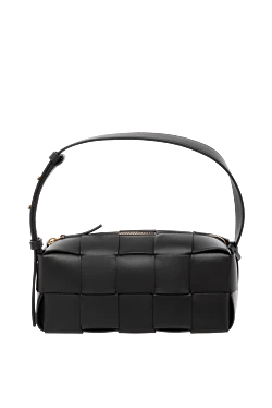 Women's bag made of black lambskin