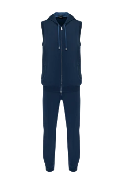 Blue walking suit made of cotton