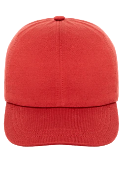 Men's red cotton cap