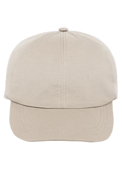 Men's beige cotton cap