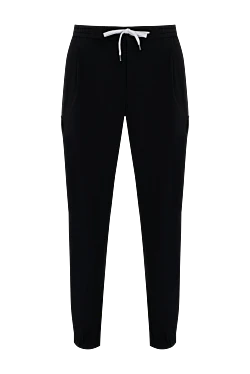 Men's black trousers made of polyamide and elastane