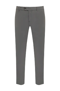 Men's gray trousers made of polyamide and elastane