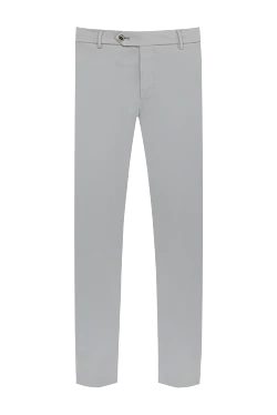 Men's gray trousers made of polyamide and elastane