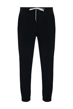 Men's black trousers made of polyamide and elastane