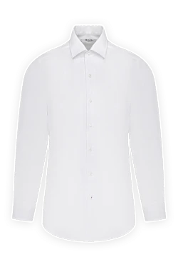 Men's white linen shirt