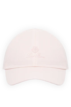 Men's pink cotton cap