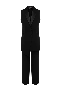 Women's black suit with trousers