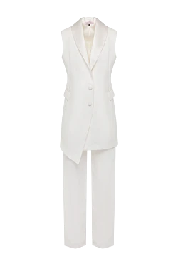 Women's white suit with trousers