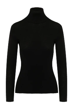 Women's black wool golf