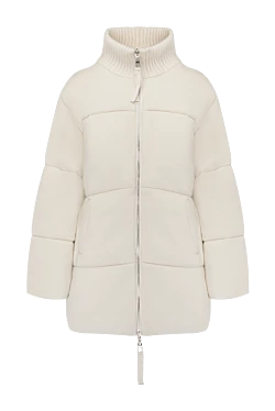 Women's white wool jacket