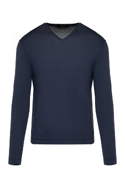 Men's blue wool jumper