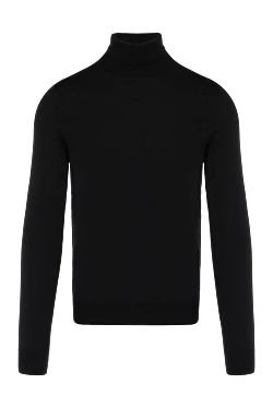 Men's black wool golf