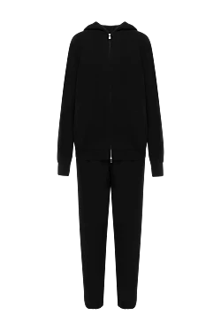 Women's black walking suit made of cashmere