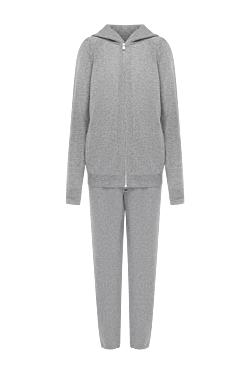 Women's gray walking suit made of cashmere