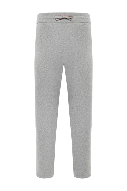 Men's gray cashmere trousers