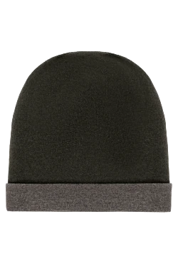 Men's green cashmere hat