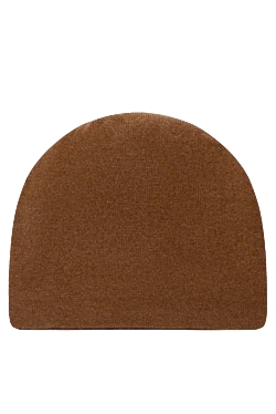 Men's brown cashmere hat