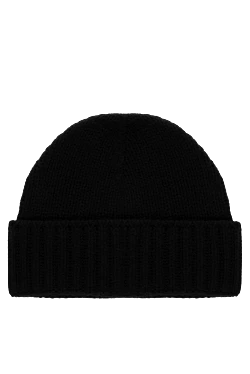 Men's black cashmere hat