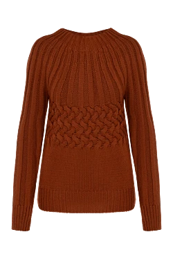 Women's brown wool jumper