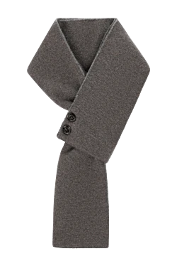 Men's gray cashmere scarf