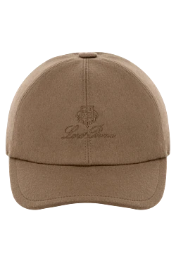 Men's brown cashmere cap