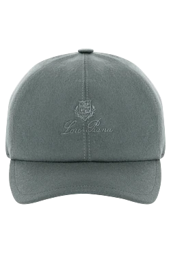 Men's gray cashmere cap