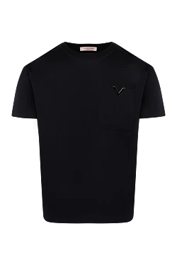 Valentino black men's t-shirt made of cotton 180665 — Buy in
