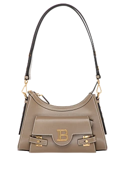 Women's beige calfskin bag