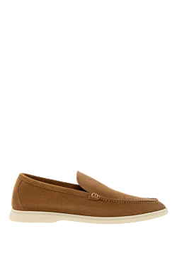 Ерлерге арналған қоңыр күдері лоферлері