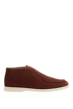 Күдері мен наппа бұзау терісінен жасалған бургундия лоферлері