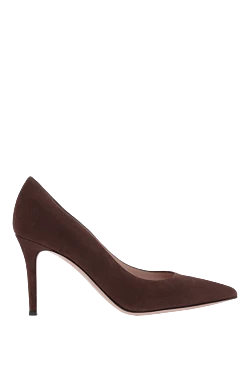 Pointed toe heeled pumps Gianvito 85 brown