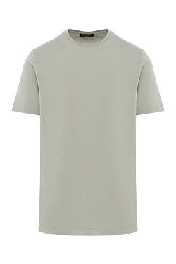 Жұмсақ мақта-жібек жейде ашық жасыл түсті футболка