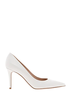 Leather heels Gianvito 85 white