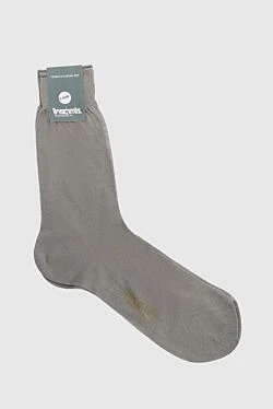 Men's gray cotton socks