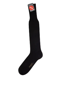 Men's black cotton socks