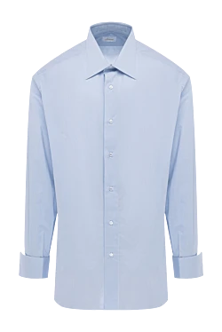 Blue cotton shirt for men