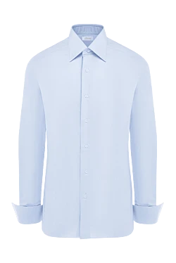 Blue cotton shirt for men