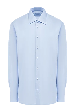 Blue cotton shirt for men