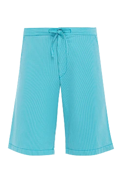 Cotton and polyester shorts blue for men