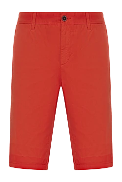 Red cotton shorts for men