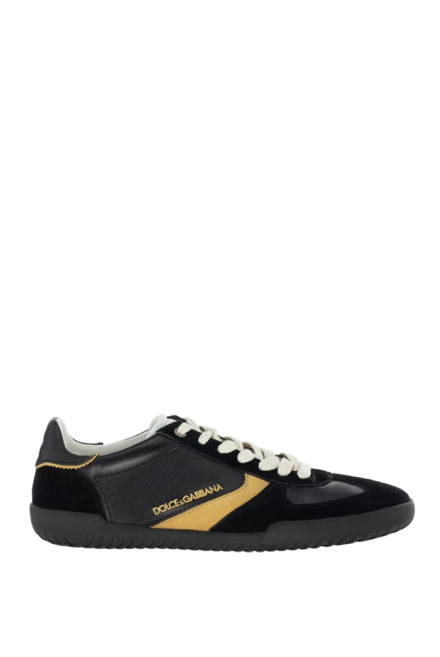 Dolce & Gabbana man their leather sneakers are black for men купить с ценами и фото 115211 - photo 1