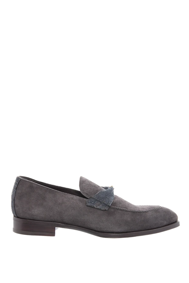 Max Verre man gray suede loafers for men купить с ценами и фото 115690 - photo 1