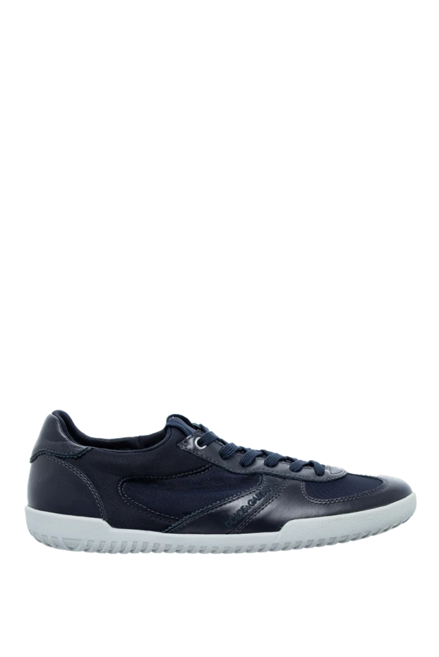 Мужские кроссовки тёмно-синие из кожи и текстиля
- фото 1