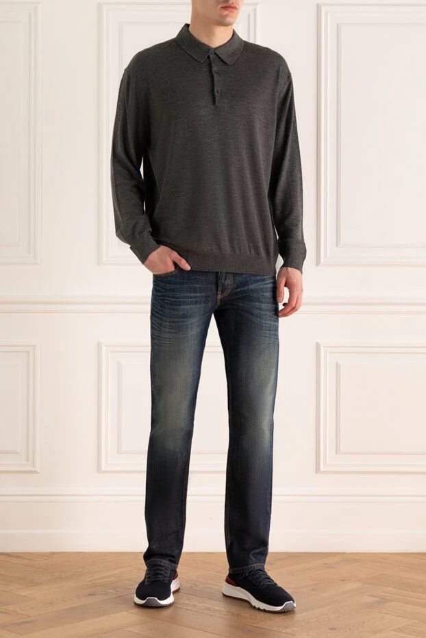 Gucci man blue cotton jeans for men купить с ценами и фото 119150 - photo 2