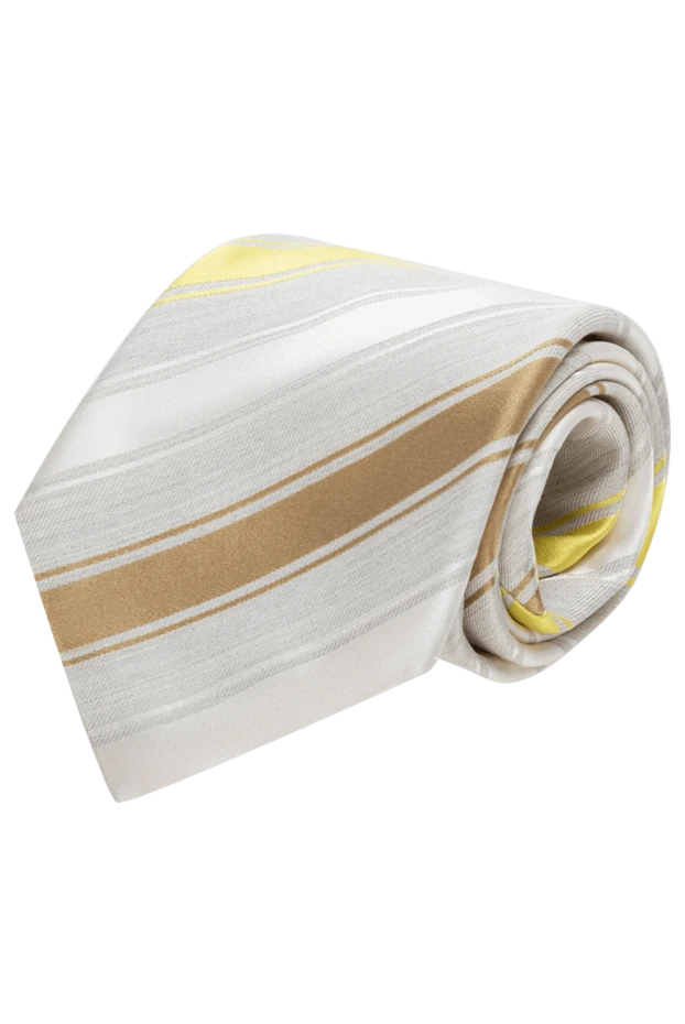 Canali man beige silk tie for men купить с ценами и фото 123893 - photo 1