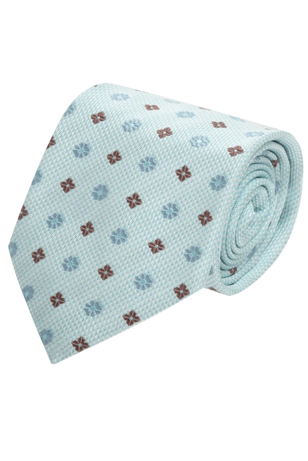 Canali man blue silk tie for men купить с ценами и фото 123923 - photo 1