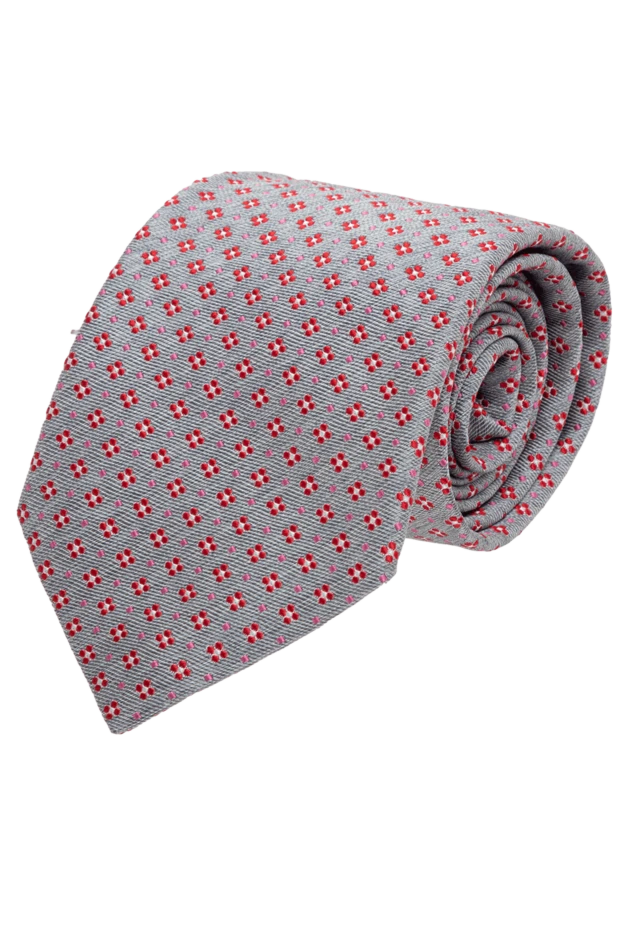 Canali man gray silk tie for men купить с ценами и фото 123930 - photo 1