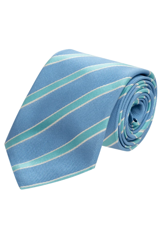 Canali man blue silk tie for men купить с ценами и фото 123959 - photo 1