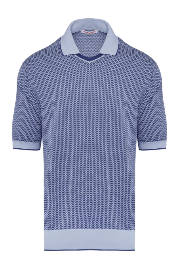 Le Billionnaire Cashmere man cotton polo blue for men купить с ценами и фото 124441 - photo 1